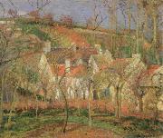 Camille Pissarro the red roofs oil painting